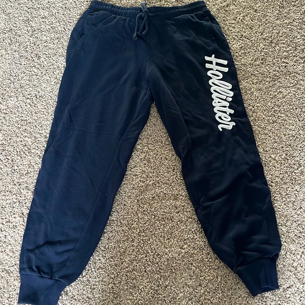 Hollister navy blue joggers